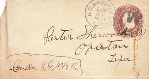R. P.O.Cancel 1885 " Neu Orleans & Houston Tex " . Eisenbahn Post Büro Abdeckung - Picture 1 of 2