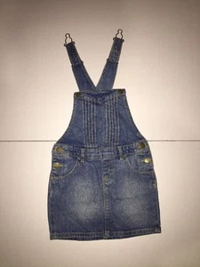 Preowned- Gap Kids Overall Denim Dress (Size XS) - Picture 1 of 6