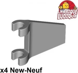 LEGO 4x Flag Trapezoid Triangle Flared 2x2 Grey/Light Bluish Gray 80324 - Picture 1 of 1