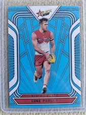 AFL Select 2022 Luke Parker Fractured Blue /190 Limited Edition Insert Card