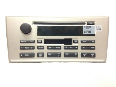 Lincoln LS CD cassette radio. Original OEM stereo. Factory remanufactured 3W4T - Image 1 of 4