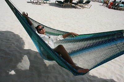 Mexikanische Maya Netzhängematte 1300g Baumwolle Fair Trade direkt aus Mexiko