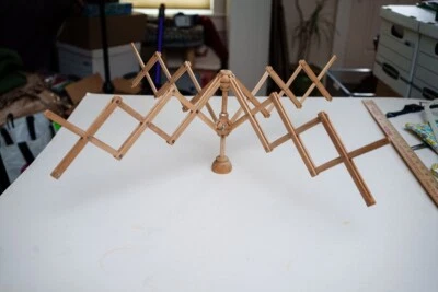 Vintage Wooden Yarn Swift Collapsible Winder dryer rack Swedish Sweden - Image 1 of 4