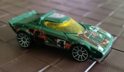 Coche de carreras Lancia Startos Hot Wheels Mattel Diecast Vehicle 2001 #4 verde Foto 1 de 4
