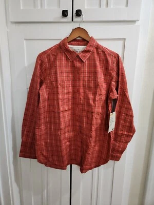 NUEVA REI Camisa Cooperativa Para Mujer Wallace Lake Franela Grande Liso Cuadros Rojo Cascada Foto 1 de 4