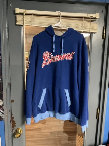 Vintage 2XL ATLANTA BRAVES HOODIE sweatshirt baseball Dale Murphy embroidered Cover