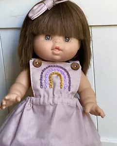 Doll Clothes Minikane/PaolaReina/Miniland38cm -Rainbow-Dusty pink - Picture 1 of 6