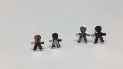 Orecchini donna bebè argento baby bimbo al lobo lisci con ZIRCONE  - Immagine 1 di 2