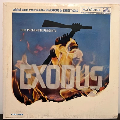EXODUS Movie Soundtrack (1960, LOC-1058, Mono) - 12" Vinyl Record LP - EX - Image 1 of 3
