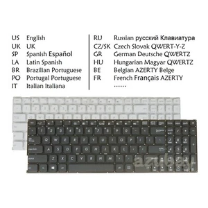 Tastiera Portatile per Asus R541 R541S R541SA R541SC R541NA R541U R541UA R541UV Nuova - Foto 1 di 22