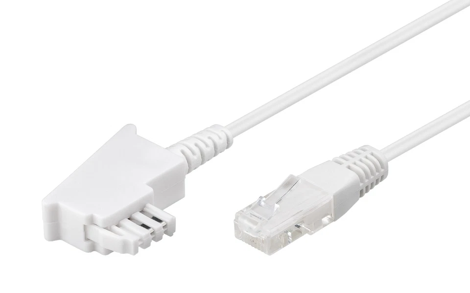 DSL VDSL Router IP Kabel weiss 20 m FritzBox EasyBox Speedport TAE RJ45 weiß 20m - Bild 1 von 1