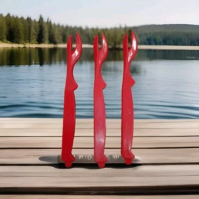 3 Sea Sheller Crab Lobster Shellfish Fork Utensil Tool Cracker Picker - Image 1 of 4