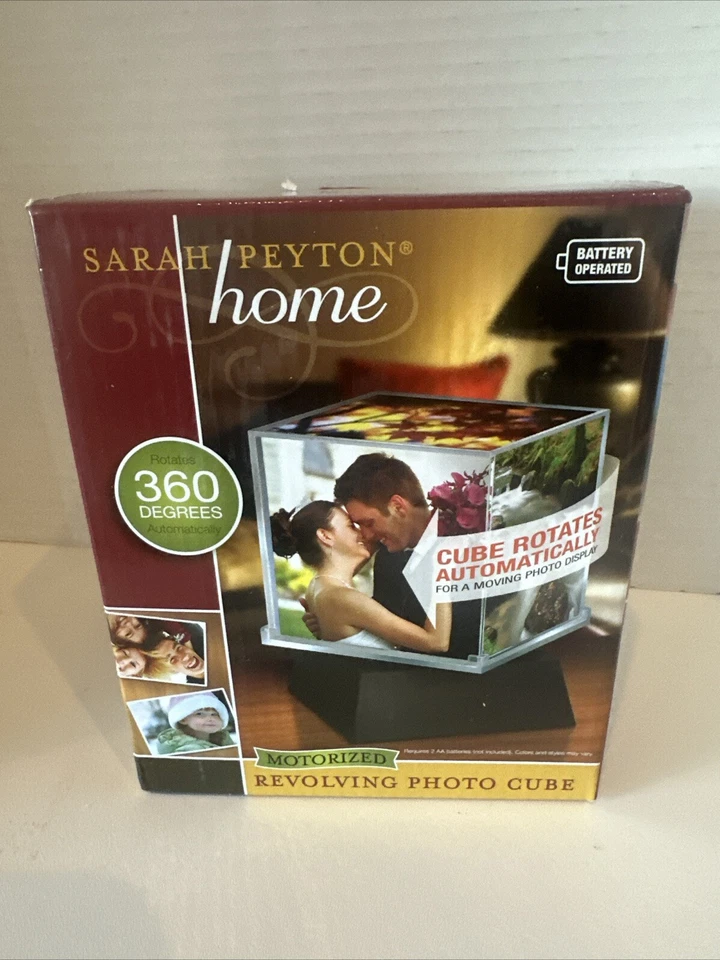 Cubo de fotos giratorio Sarah Peyton 4x4 pantalla de rotación automática de 360 grados Foto 1 de 4