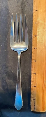 CUBIERTOS DE PLATA ESTERLINA LUNT WILLIAM AND MARY TENEDOR DE CARNE FRÍA SIN MONOGRAMA Foto 1 de 3