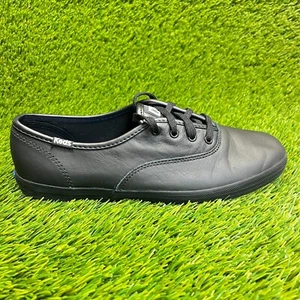 Keds Champion Originales Mujer Talla 7.5 Negro Zapatos Atléticos de Cuero Tenis - Imagen 1 de 10