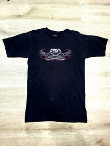 Harley Davidson of Singapore Men's Black T-shirt Size MED Made in USA Vintage  - Picture 1 of 9