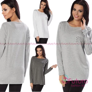 Túnica para mujer saltador ligero con bolsillo tachonado talla 8-14 FT2199 - Imagen 1 de 6