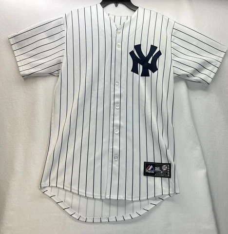 2008 New York Yankees Majestic Mark Teixeira #25 Jersey Pinstripes Cover