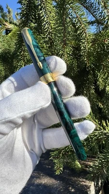 Parker Sonnet Fountain pen Premier Green laque med point 18K 750 Gold - Image 1 of 4