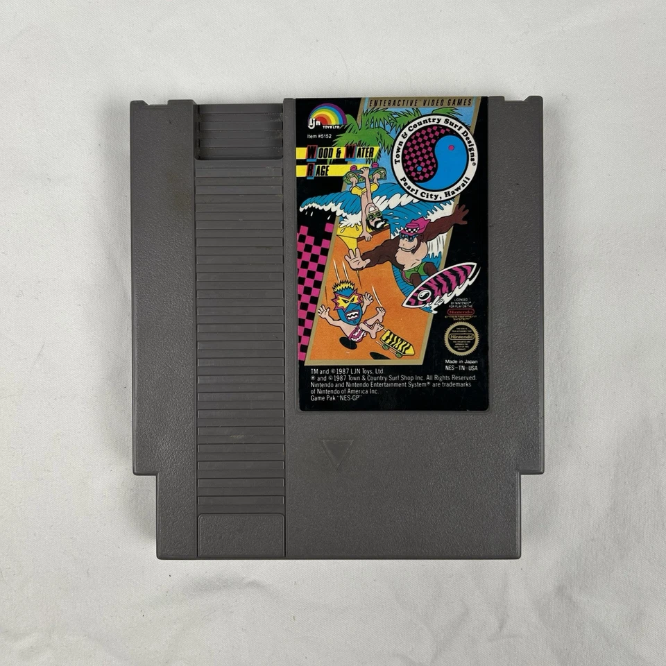 T&C Surf Designs Wood and Water Rage NES Game Cart Only Nintendo Tested Working - Image 1 of 4