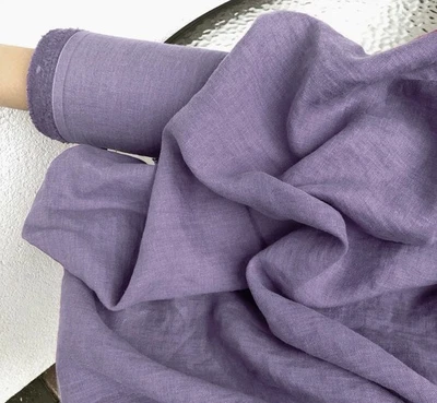 Lavender Linen Fabric by the Yard – Perfect for Clothing, Curtains & Home Décor - Image 1 of 4