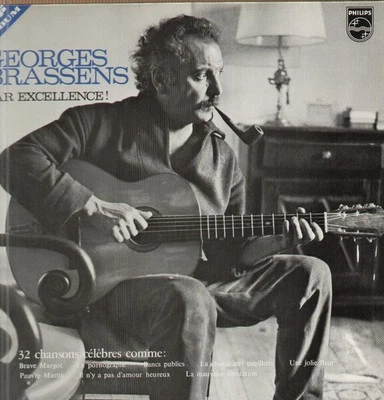 Georges Brassens Par Excellence! 32 Chansons Célèbres (2xLP) EX/VG - Image 1 of 4
