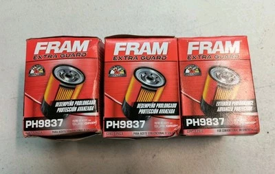 Lote/3 filtros de aceite giratorios FRAM Extra Guard PH9837 Foto 1 de 4