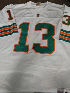 Miami Dolphins Dan Marino Reebok NFL Football Game Jersey Men’s Large - Picture 1 of 6