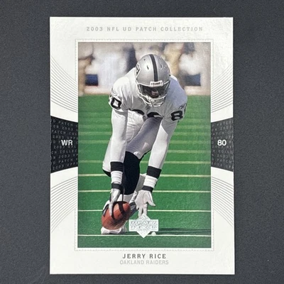2003 Upper Deck UD Patch Collection - Jerry Rice #80 - Image 1 of 2