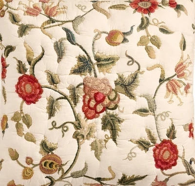 Pottery Barn Tessa Embroidered King Quilt, Warm Multi - Image 1 of 3