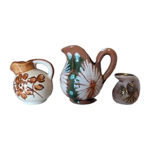 Mini Vintage Pitchers - Nature Lovers - Lot Of 3 - Picture 1 of 5