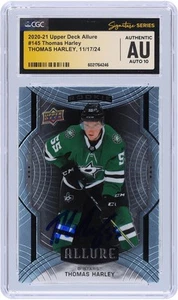 Thomas Harley Stars Signed 2020-21 Upper Deck Allure #145 CGC 10 Rookie Card - Picture 1 of 3