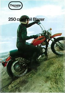TRIUMPH Brochure T25 T25T Trail Blazer 1971 Sales Catalogue Catalog REPRO - Picture 1 of 2
