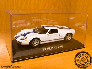 FORD GT40 GT-40 WHITE-DARKBLUE 1:43 MINT!!! - Picture 1 of 1