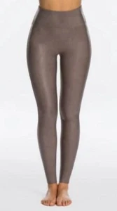 Spanx Faux Leather Leggings Antique Rose Womens SMALL 2437 SOLD OUT RARE EUC - Picture 1 of 12