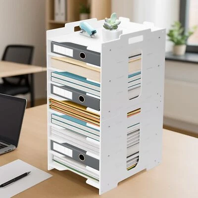 Schreibtisch Organizer Dokumentenablage 5/7/10 Fächer Büro Organizer Tischablage - Bild 1 von 4