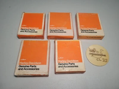 5x NOS Harley Davidson Piston Rings Boxes UNKNOWN YEARS New Old Stock Shovelhead - Image 1 of 4