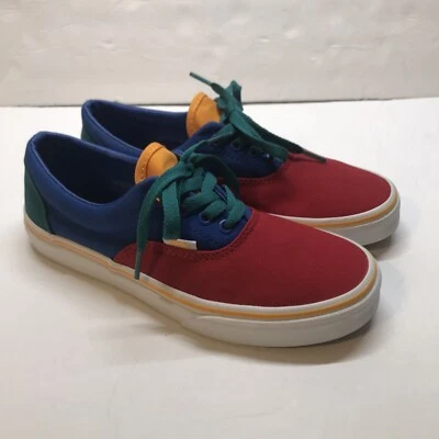 Vans Primary Block Lapis Blu Boys Size 5 Shoes Red Blue Sneakers Toddler NIB - Image 1 of 4