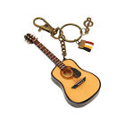 Mini Guitar Model Keychain Function Wood Miniature Wooden Guitar For Table Qua