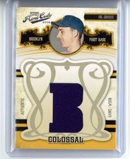 Gil Hodges card /50 2008 Playoff Prime Cuts Colossal relic EX Brooklyn Dodgers
