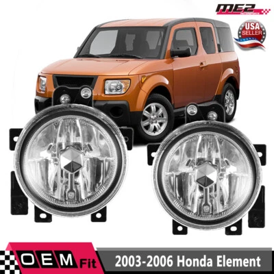 Luces antiniebla transparentes para Honda Element 2003-06 repuesto de fábrica con par de soportes Foto 1 de 4