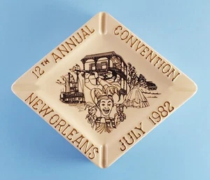 Jim Beam New Orleans 12th Annual Convention 1982 Ashtray Large - Picture 1 of 9