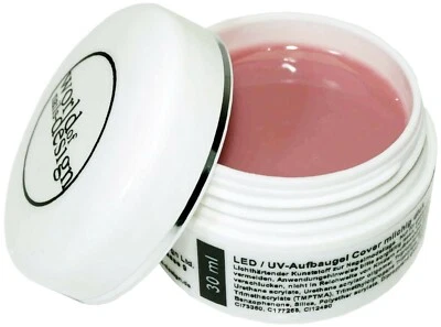 30 ml Aufbau Cover milchig Naturell ohne Hitze ✅ LED Nagelgel dick - HEMA free