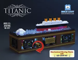 Brick Loot Titanic Schiff - bewegliches Titanic Eis mit LED Licht Kit Set Kit passt LEGO - Bild 1 von 5