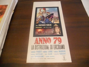 LOCANDINA ORIGINALE ANNO 79 LA DISTRUZIONE DI ERCOLANO SUSAN PAGET 1962 - Picture 1 of 1