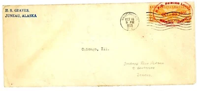 USA 1936 SCARCE JUNEAU, ALASKA BY STEAMER "PRINCESS LOUISE" TO VANCOUVER - Image 1 of 2