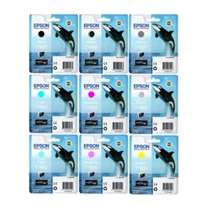 Original Epson T7601 T7602 T7603 T7604 T7605 T7606 T7607 T7608 T7609 tinten - Bild 1 von 13