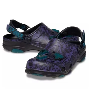Disney Parks The Haunted Mansion Wallpaper Clogs for Adults by Crocs M6/W8 NWT - Picture 1 of 5