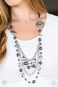 Paparazzi Necklace - All The Trimmings - Black (Very Popular) - Picture 1 of 5