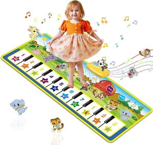 Giant Piano Play Mat for Kids Toddler Infant Girls Boys Baby Dance Musical Big - Picture 1 of 12